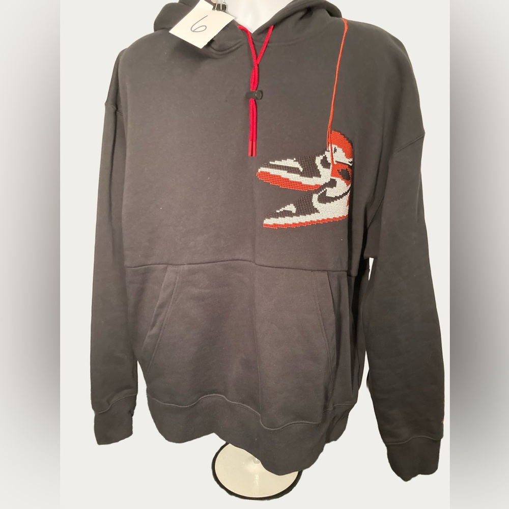 Air Jordan Jumpman Holiday Men’s Hoodie - XXL featuring black white & red shoes